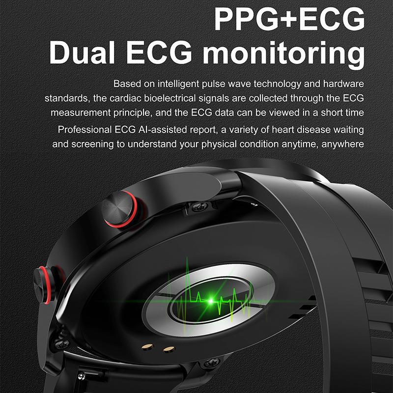 HW20 Smart Watch ECG+PPG Business Stainless Steel Strap 1.46 Large Screen Bluetooth Call Smart Watch - Image 4