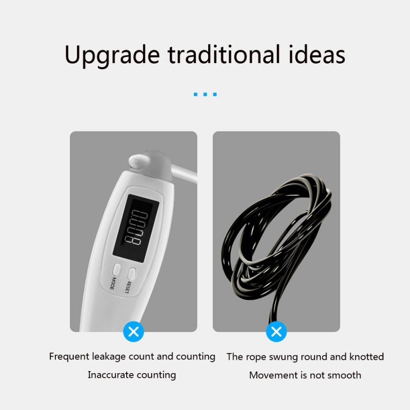 Cordless Jump Ropes Smart Electronic Digital wireless Skip Rope Calorie Consumption Fitness Body Building Exercise Jumping Rope - Image 2