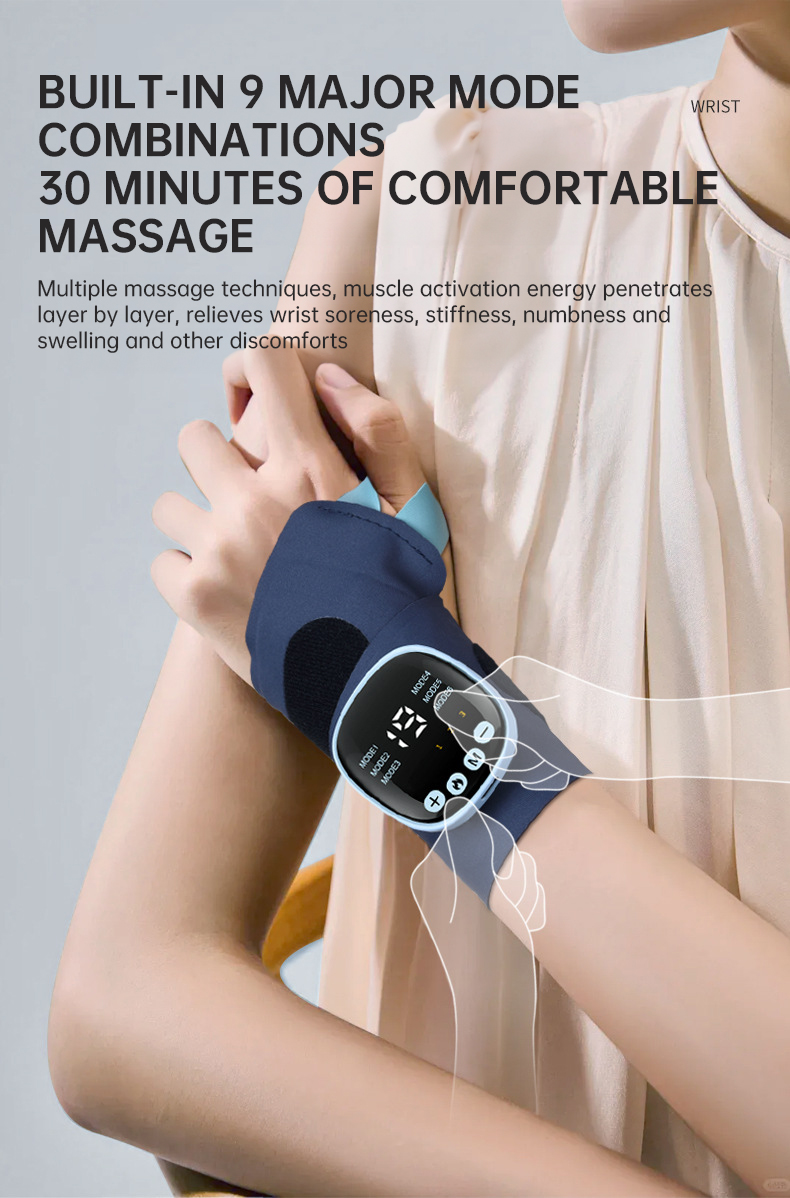 EMS Smart Tendon Sheath Hand Heating Wristband with Hot Compress and Massage Function - Image 14
