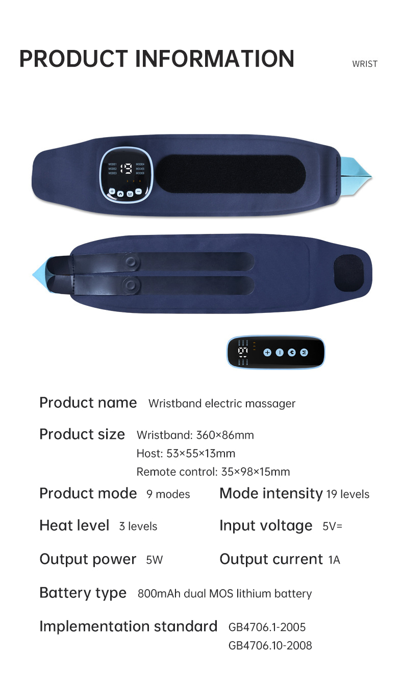 EMS Smart Tendon Sheath Hand Heating Wristband with Hot Compress and Massage Function - Image 7