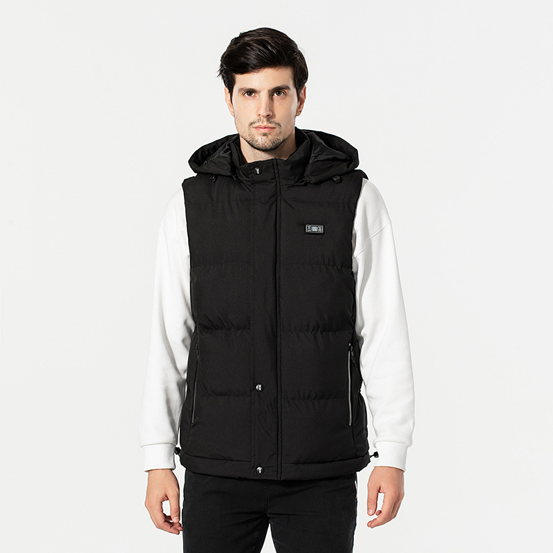 Display screen temperature heating vest, smart heating vest, male USB electric heating vest - Image 2