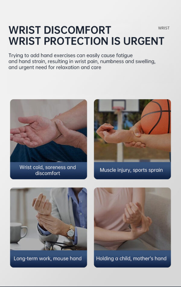 EMS Smart Tendon Sheath Hand Heating Wristband with Hot Compress and Massage Function - Image 19