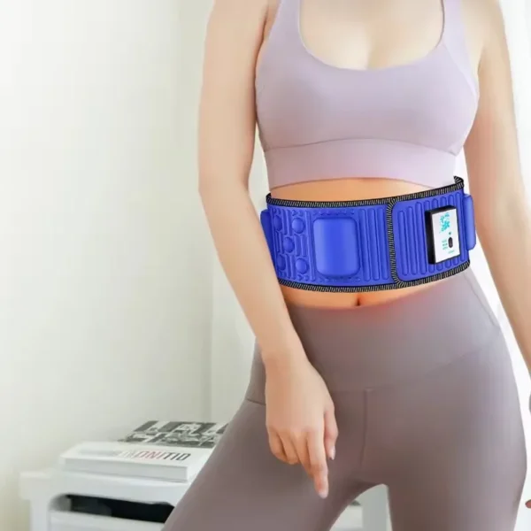 Smart massage lazy fat belt Wireless electric massage weight loss belt fitness fat burning vibration abdominal muscle trainer - Image 2