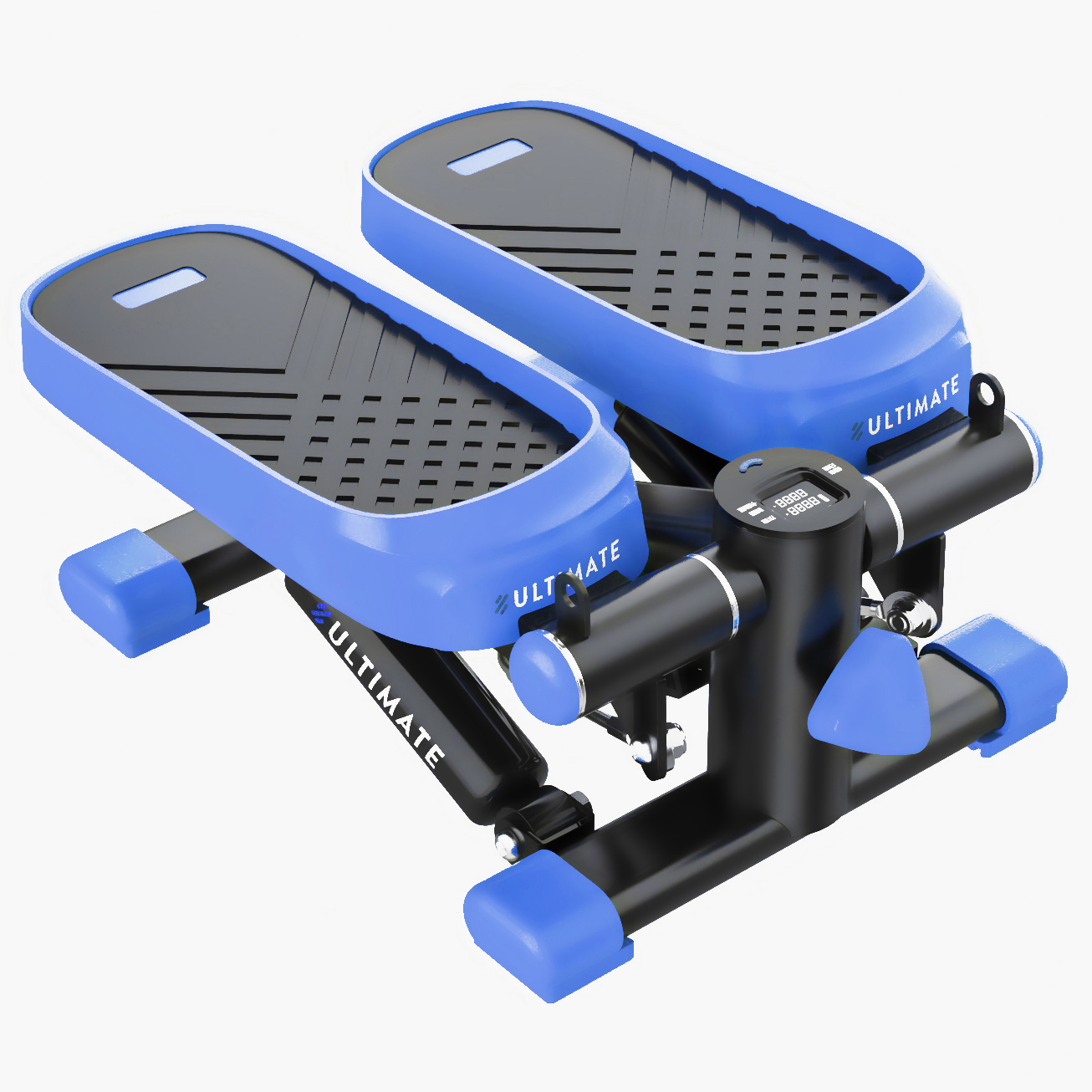 Home Office Exercise 330LBS Capacity Mini Stepper with Resistance Bands and LCD Monitor ,blue - Image 6