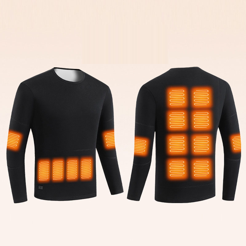 Heating Underwear Set USB Smart DC Dual Connector Heating Underwear Warm and Cold proof Constant Temperature with Thick Velvet - Image 2