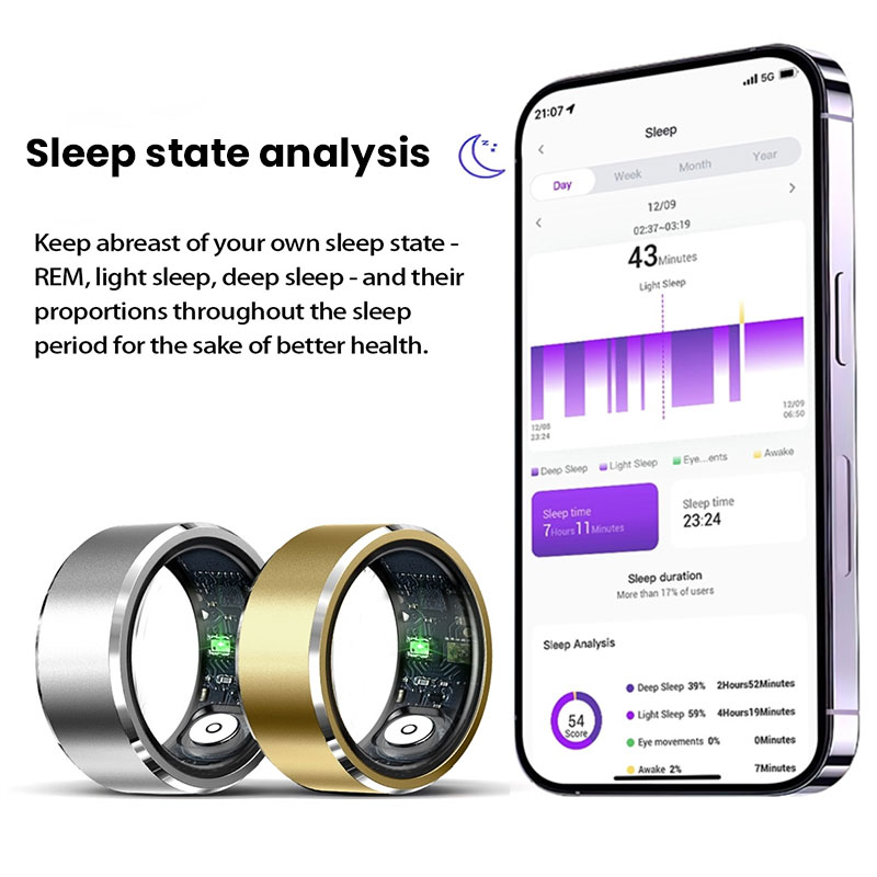 2025 New! Xiaomi Smart Ring for Men & Women. Tracks Heart Rate, Blood Oxygen, Sleep. 5ATM Waterproof Fitness Tracker - Image 6