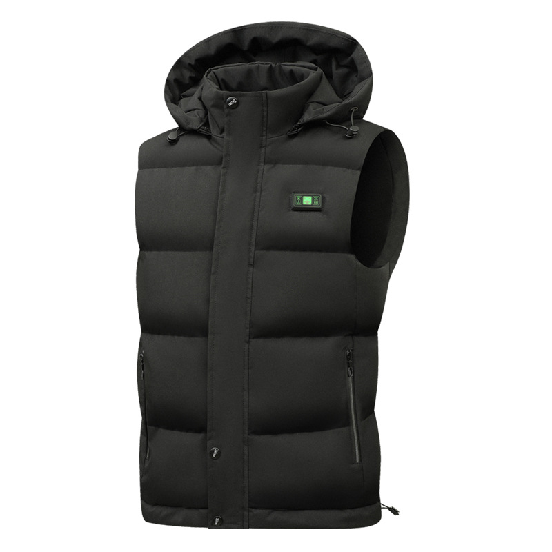 Display screen temperature heating vest, smart heating vest, male USB electric heating vest - Image 3