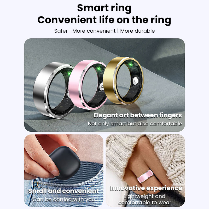 2025 New! Xiaomi Smart Ring for Men & Women. Tracks Heart Rate, Blood Oxygen, Sleep. 5ATM Waterproof Fitness Tracker - Image 2