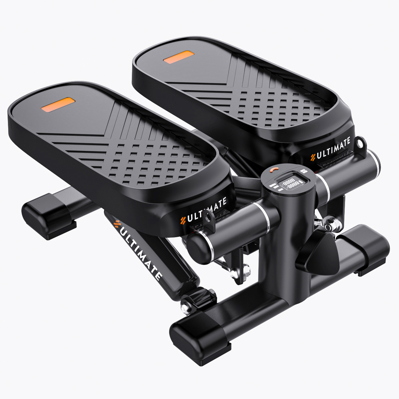 Home Office Exercise 330LBS Capacity Mini Stepper with Resistance Bands and LCD Monitor - Image 3
