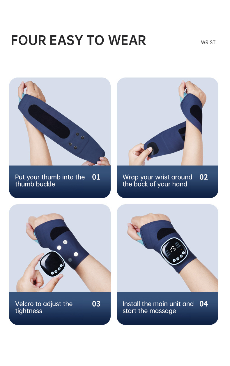 EMS Smart Tendon Sheath Hand Heating Wristband with Hot Compress and Massage Function - Image 9